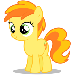 Size: 1800x1800 | Tagged: safe, artist:tizerfiction, gameloft, peachy pie, earth pony, pony, g4, female, filly, foal, simple background, solo, transparent background, vector