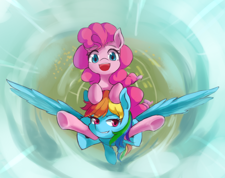 Pinkie pie rainbow dash. Пинки и Рейнбоу Дэш арт. Пинки Пай и Радуга Дэш арт. Рейнбоу Дэш и Пинки Пай Юри. Пинки и Радуга Юри.