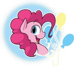 Size: 1280x1139 | Tagged: safe, artist:quarantinedchaoz, pinkie pie, g4, female, open mouth, portrait, simple background, smiling, solo, transparent background