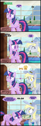 Size: 1024x3090 | Tagged: safe, artist:narflarg, derpy hooves, twilight sparkle, alicorn, pony, bronycon, g4, baseball, cap, comic, female, hat, mare, muffin, out of work derpy, screw, thought bubble, twilight sparkle (alicorn)