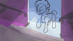 Size: 720x405 | Tagged: safe, artist:pikapetey, king sombra, g4, a heart for sweetie belle, animated, cute, frame by frame, sombradorable, stairs