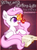 Size: 446x600 | Tagged: safe, artist:zoidledoidle, edit, philomena, princess celestia, phoenix, g4, book, cewestia, cute, cutelestia, eyes closed, filly, fluffy, hug, needs more jpeg, open mouth, pink-mane celestia, raised hoof, sitting, smiling