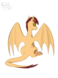 Size: 1936x2592 | Tagged: safe, artist:clot, oc, oc only, dracony, hybrid, looking back, solo