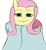 Size: 1000x1080 | Tagged: safe, artist:flutteriot, fluttershy, g4, blanket, comfy, female, solo