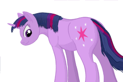 Size: 800x534 | Tagged: safe, artist:equum_amici, twilight sparkle, g4, animated, cinemagraph, female, looking at you, solo, wind