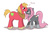 Size: 980x650 | Tagged: safe, big macintosh, oc, oc:naughty blush, earth pony, pony, g4, canon x oc, eeyup, male, shipping, stallion