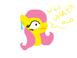 Size: 520x390 | Tagged: safe, artist:rainbowexplosion, fluttershy, g4, female, reaction image, solo