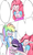 Size: 1200x2000 | Tagged: dead source, safe, artist:fromamida, pinkie pie, rainbow dash, twilight sparkle, equestria girls, g4, blindfold, female, lesbian, polyamory, shipping, sniffing, twidashpie