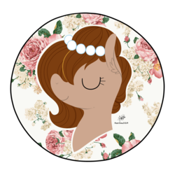 Size: 3000x3000 | Tagged: safe, artist:a35whatever, oc, oc only, oc:brownie bun, earth pony, pony, ear fluff, eyes closed, female, high res, mare, portrait, simple background, solo, transparent background