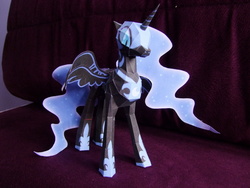 Size: 3840x2880 | Tagged: safe, artist:nikitaowo, nightmare moon, g4, female, high res, papercraft, solo