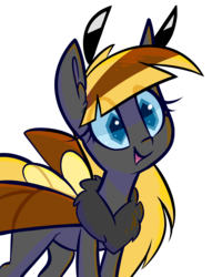 Size: 2641x3463 | Tagged: safe, artist:meekcheep, oc, oc only, oc:hexferry, mothpony, original species, high res, solo