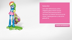 Size: 848x467 | Tagged: safe, rainbow dash, equestria girls, g4, german, kinder egg
