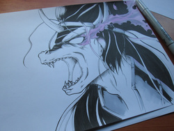 Size: 1280x960 | Tagged: safe, artist:aerolp, king sombra, g4, male, solo, traditional art