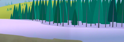 Size: 1277x435 | Tagged: safe, screencap, g3, g3.5, twinkle wish adventure, forest, g3 panorama, no pony, panorama, scenery, snow, tree