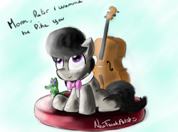 Size: 955x711 | Tagged: safe, artist:jubrony, gummy, octavia melody, g4, cello, filly, musical instrument, younger