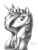 Size: 5007x6535 | Tagged: safe, artist:lollipony, princess celestia, alicorn, pony, g4, absurd resolution, female, grayscale, mare, monochrome, simple background, solo, traditional art, white background