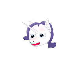 Size: 2000x2000 | Tagged: safe, artist:flutersparkle, rarity, g4, female, high res, ms paint, simple background, solo, white background
