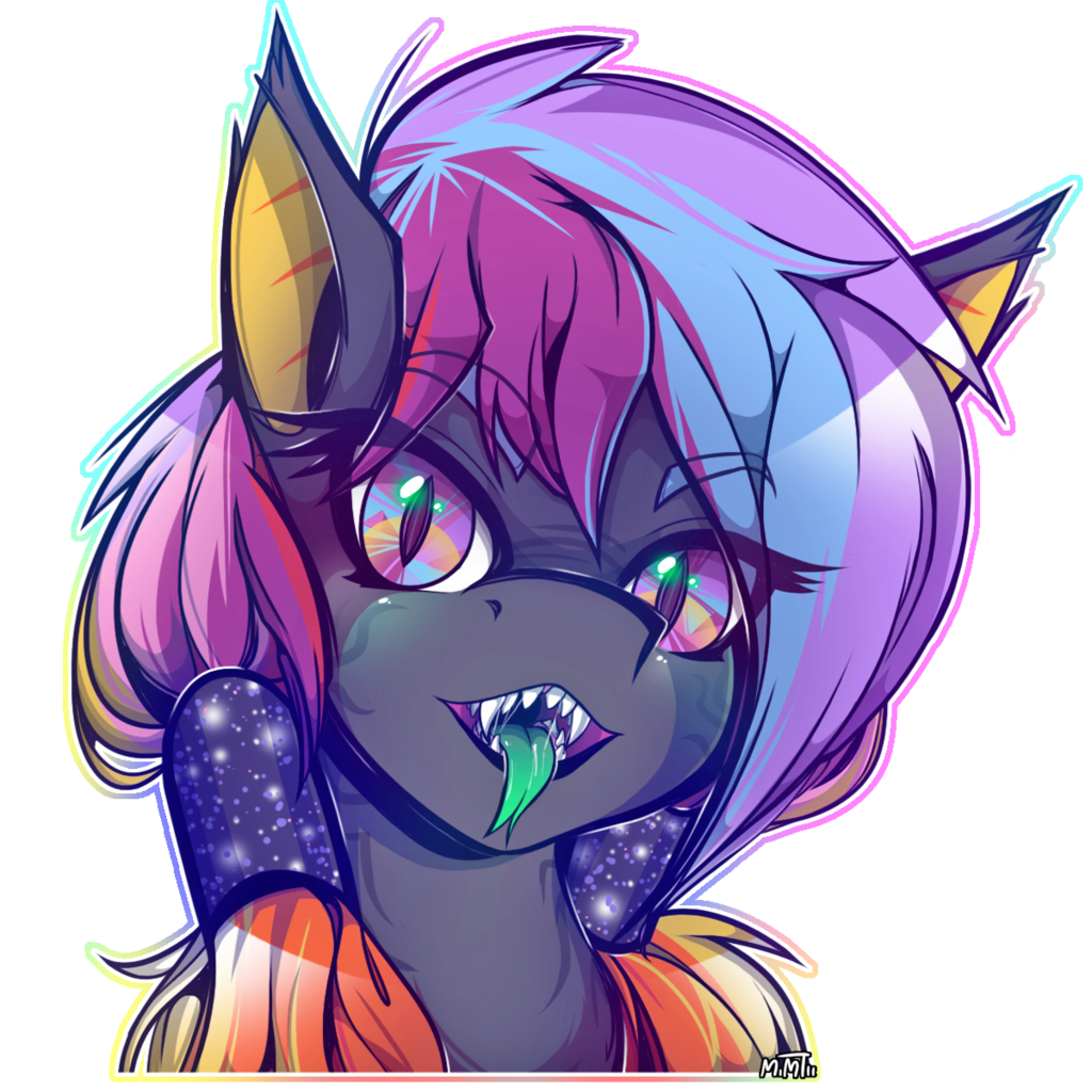 948749 Safe Artist Mimtii Oc Oc Only Oc Prismatic Shard Bat