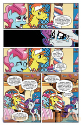 Size: 900x1384 | Tagged: safe, artist:brenda hickey, idw, carrot cake, cup cake, rarity, friends forever #19, g4, my little pony: friends forever, spoiler:comic, preview