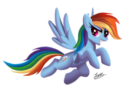 Size: 2000x1500 | Tagged: safe, artist:duskie-06, rainbow dash, g4, female, flying, solo