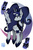 Size: 1271x1920 | Tagged: safe, artist:wirelesspony, princess luna, alicorn, pony, g4, alternate color palette, alternate design, arm band, crescent moon, ethereal mane, ethereal tail, female, hoof shoes, japanese, jewelry, mare, moon, peytal, simple background, solo, tail, tiara, white background