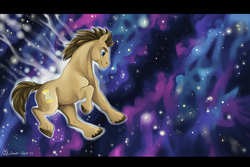 Size: 1400x936 | Tagged: safe, artist:kretka-fretka, doctor whooves, time turner, earth pony, pony, g4, male, solo, space, stallion