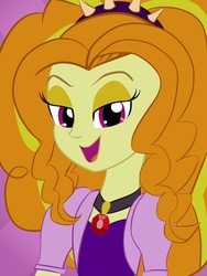 Size: 1536x2048 | Tagged: safe, artist:bratzoid, adagio dazzle, equestria girls, g4, female, looking at you, open mouth, smiling, solo