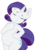 Size: 1731x2489 | Tagged: safe, artist:joey darkmeat, edit, rarity, pony, unicorn, semi-anthro, g4, belly, belly button, bipedal, chubby, eyes closed, female, frown, plump, preggity, pregnant, pregnant edit, sensibly-proportioned pregnancy, simple background, solo, white background