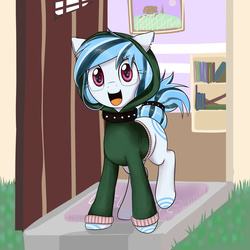 Size: 2000x2000 | Tagged: safe, artist:mcsadat, oc, oc only, pony, clothes, collar, high res, solo