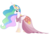 Size: 3500x2500 | Tagged: safe, artist:sky-wrench, princess celestia, pony, g4, make new friends but keep discord, clothes, dress, female, high res, mare, simple background, solo, transparent background, vector