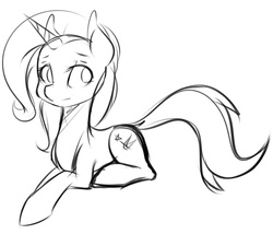 Size: 875x750 | Tagged: safe, artist:jovalic, trixie, pony, unicorn, g4, female, mare, sketch, solo, wip