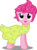 Size: 5692x7658 | Tagged: safe, artist:atomicmillennial, pinkie pie, earth pony, pony, g4, absurd resolution, alternate hairstyle, clothes, crossover, cute, diapinkes, disney, dress, female, inside out, joy (inside out), looking up, mare, open mouth, pixar, simple background, solo, transparent background