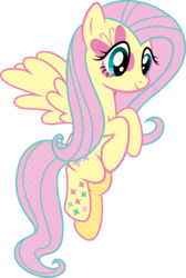 Size: 5500x8182 | Tagged: safe, artist:sugar-loop, fluttershy, g4, absurd resolution, cutie mark magic, female, flying, simple background, smiling, solo, transparent background, vector