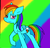 Size: 695x672 | Tagged: safe, artist:cmara, rainbow dash, g4, female, paint tool sai, solo