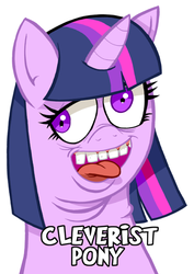 Size: 500x708 | Tagged: safe, artist:curtsibling, twilight sparkle, anthro, g4, derp, female, solo, teeth, wat