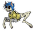 Size: 568x526 | Tagged: safe, artist:oncelersexgirlfriend, pony, 2-d, gorillaz, ponified, solo