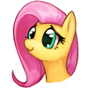 Size: 100x100 | Tagged: safe, artist:pohwaran, fluttershy, g4, female, icon, picture for breezies, simple background, solo, transparent background