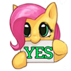 Size: 100x100 | Tagged: safe, artist:pohwaran, fluttershy, g4, female, icon, picture for breezies, simple background, solo, transparent background, yes