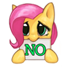 Size: 100x100 | Tagged: safe, artist:pohwaran, fluttershy, g4, female, icon, no, picture for breezies, simple background, solo, transparent background
