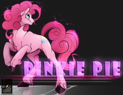 Size: 3017x2313 | Tagged: safe, artist:phoeberia, pinkie pie, earth pony, pony, g4, cloven hooves, female, high res, mare, smiling, solo