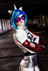 Size: 3456x5184 | Tagged: safe, artist:pyrotempertantrum, dj pon-3, vinyl scratch, human, g4, clothes, cosplay, irl, irl human, photo