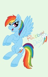 Size: 800x1280 | Tagged: safe, artist:php62, rainbow dash, pegasus, pony, g4, female, fluffy, flying, solo