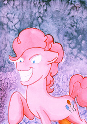 Size: 753x1061 | Tagged: safe, artist:ruirik, pinkie pie, g4, female, solo, traditional art, watercolor painting