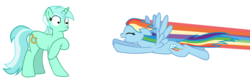 Size: 1500x500 | Tagged: safe, artist:tassadoul, lyra heartstrings, rainbow dash, g4