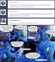 Size: 1080x1215 | Tagged: safe, artist:darkflame75, princess luna, g4, comic, female, magic, solo, student of the night, telekinesis, tumblr