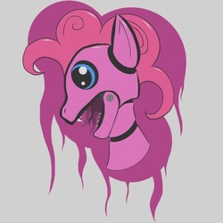 Size: 639x639 | Tagged: safe, artist:will.p, pinkie pie, pony, robot, robot pony, g4, animatronic, female, portrait, solo