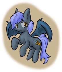 Size: 1280x1480 | Tagged: safe, artist:zutcha, oc, oc only, oc:true sight, bat pony, pony, fanfic:founders of alexandria, ponies after people, bat pony oc, bat wings, cutie mark, fanfic, fanfic art, female, hooves, illustration, mare, solo, spread wings, wings