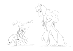 Size: 1148x806 | Tagged: safe, artist:nemovonsilver, applejack, oc, oc:nemo von silver, g4, explicit source, heart, monochrome, text