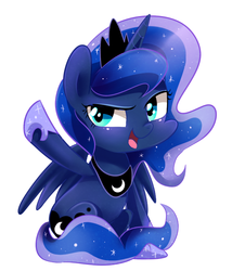 Size: 600x700 | Tagged: safe, artist:sion-ara, princess luna, pony, g4, female, solo, young