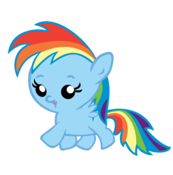 Size: 1079x1089 | Tagged: safe, artist:jrk08004, rainbow dash, pegasus, pony, g4, 2011, baby, baby dash, baby pony, cute, daaaaaaaaaaaw, female, filly, open mouth, running, simple background, solo, transparent background, vector